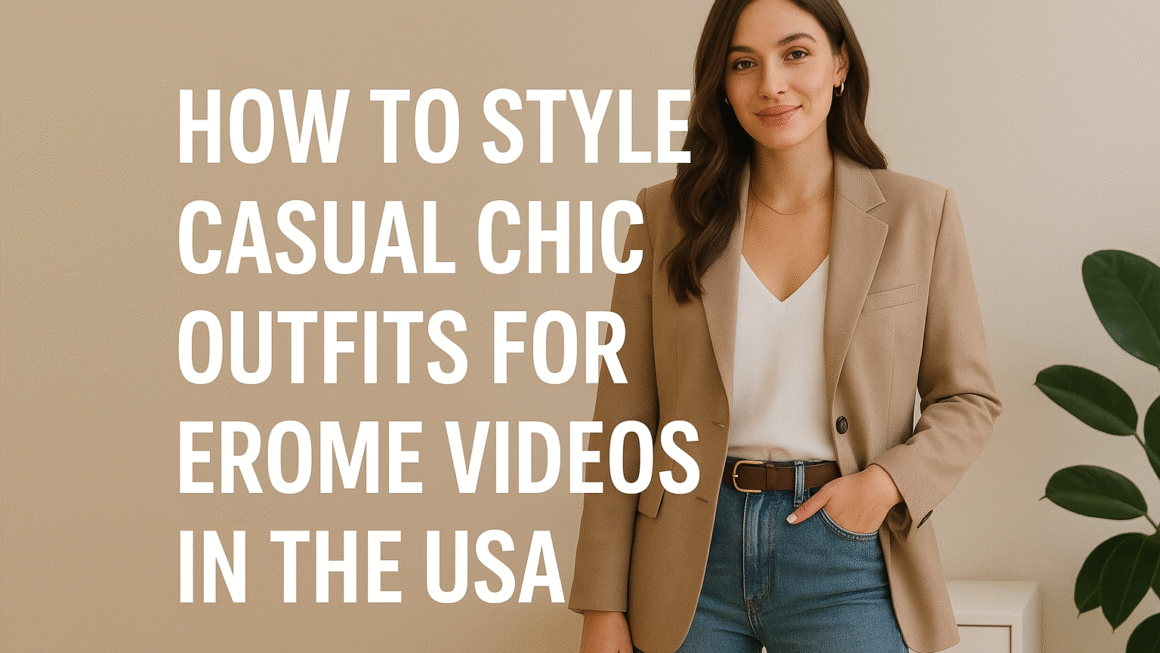 How to Style Casual Chic Outfits for EroMe Videos in the USA